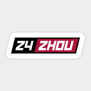 Zhou Guanyu 24 F1 Driver Sticker